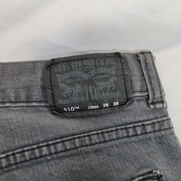 Vintage Levi's Black/Grey Jeans 510 Skinny - Picture 5 of 10